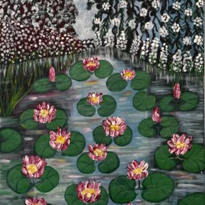 Water Lilies in Moonlight